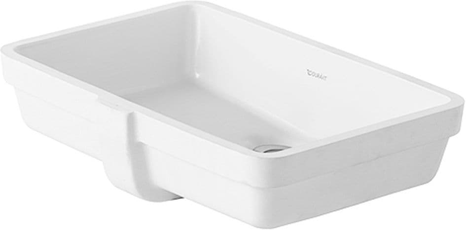 VASQUE A SOUS ENCASTRER VERO DURAVIT 485X315MM SANS PLAGE ROBINET/TROP-PLEIN BLANC vue 1