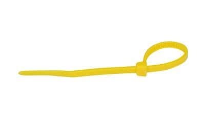 Collier de câblage coloré Jaune 200 x 4,5mm vue 1