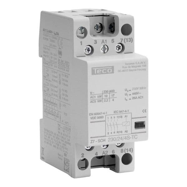 Contacteur 230Vac 25A 4NO vue 1