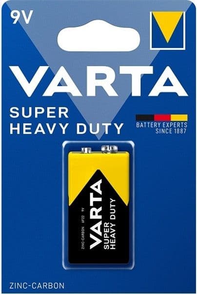 Blister de 1 pile Zinc-carbon Super Heavy Duty Varta 6LR61 9V vue 1