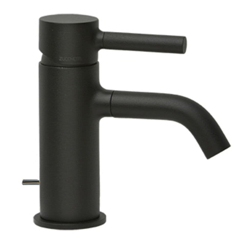 Zucchetti Pan mélangeur de lavabo vidange automatique Noir mat gaufré vue 1