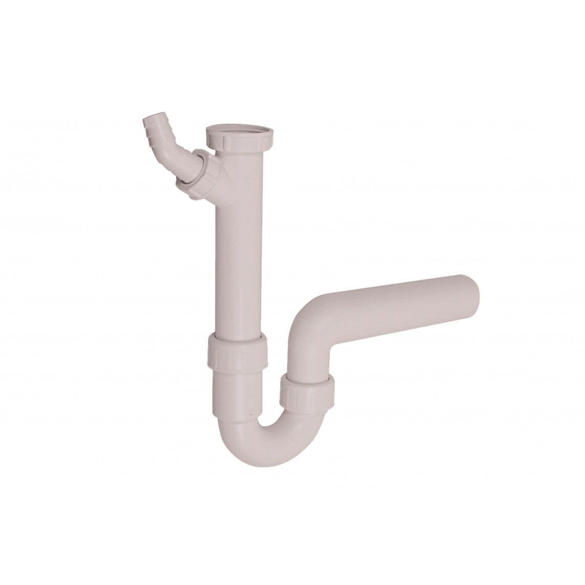 102449 KS VIEGA évier-siphon tubulaire, blanc, 1 1/2" F x 40 mm, avec 3/4" Raccordement de l'appareil vue 1
