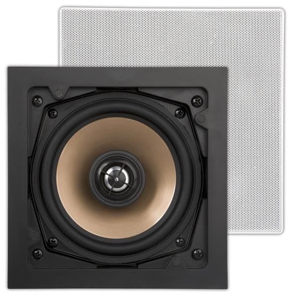 Hpsq525, happi, haut-parleur encastrable 2 voies, carré, 10 - 100W, Blanc (2 pièces) vue 1