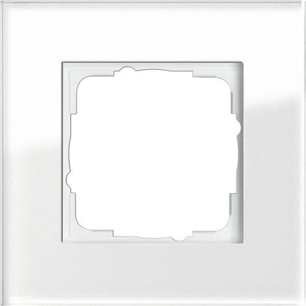Cadre de finition Gira Esprit Blanc verre Blanc vue 1