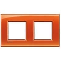 LivingLight - plaque rectangulaire 2 x 2 modules Orange vue 1