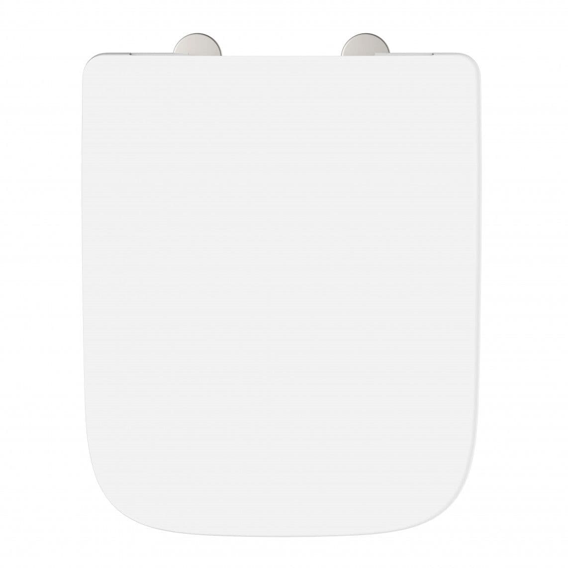 82820 Abattant WC en duroplast WHITE, en forme de E, PRO 4, avec frein de chute et déclipsable vue 1
