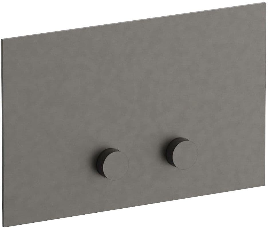 PLAQUE DE COMMANDE 2-TOUCHES POUR GEBERIT SIGMA8 SIGMA12 ICONA CLASSIC FANTINI MATGUNMETAL PVD vue 1