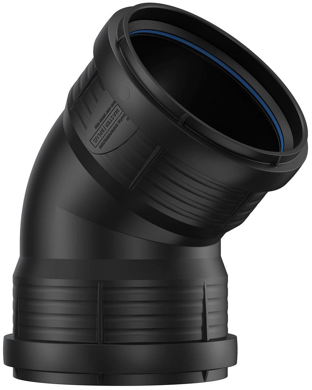 COUDE PP 45°.FF 125MM NOIR vue 1
