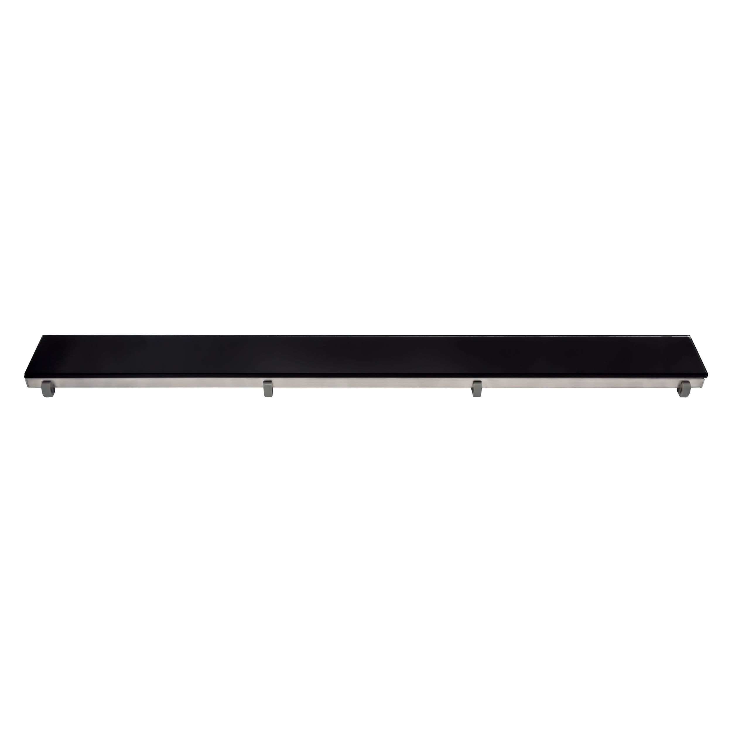 ALONI GRILLE POUR CANIVEAU DE DOUCHE EN VERRE NOIR 70CM vue 1