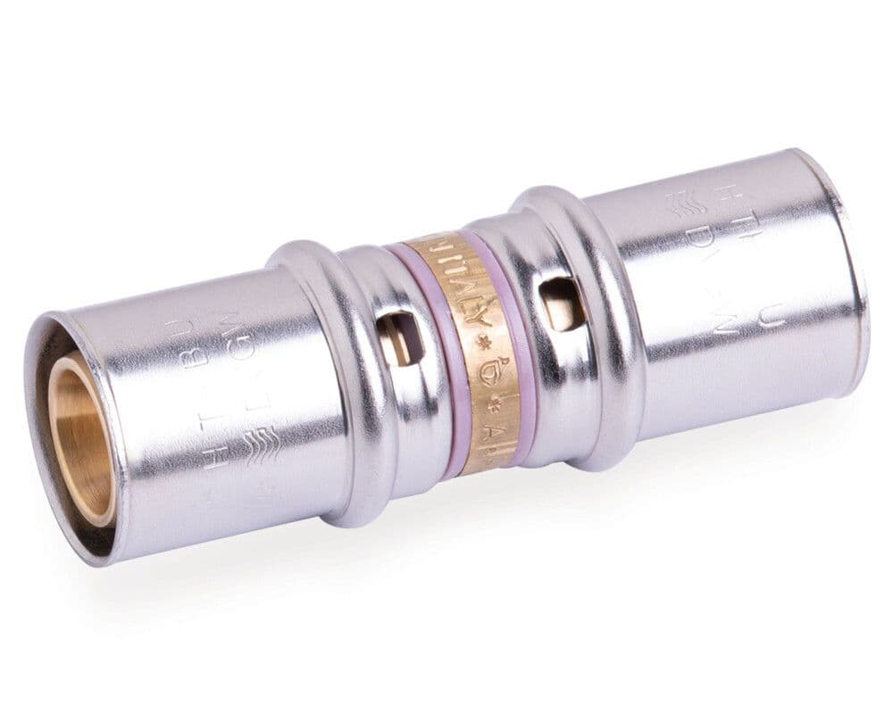SYSTEMPEX raccord droit tube alu raccord à sertir 26-26 vue 1