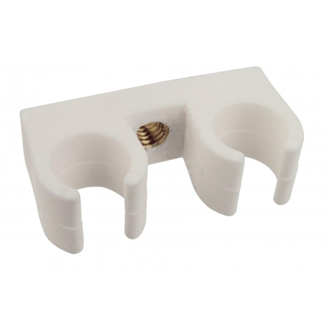 989188455 clip de fixation pour tube, double, 18 mm, avec manchon fileté M6 (10x) vue 1