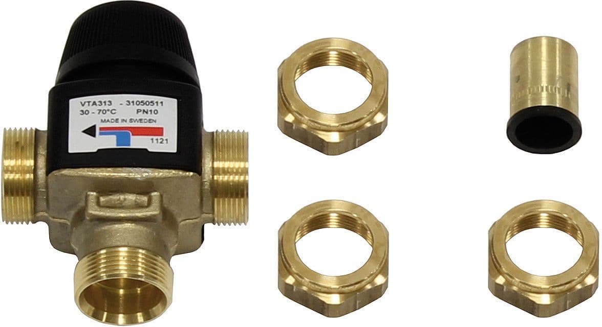 VANNE MELANGEUR THERMOSTATIQUE SOLAIRE POUR AUROSTEP 30-70°C vue 1
