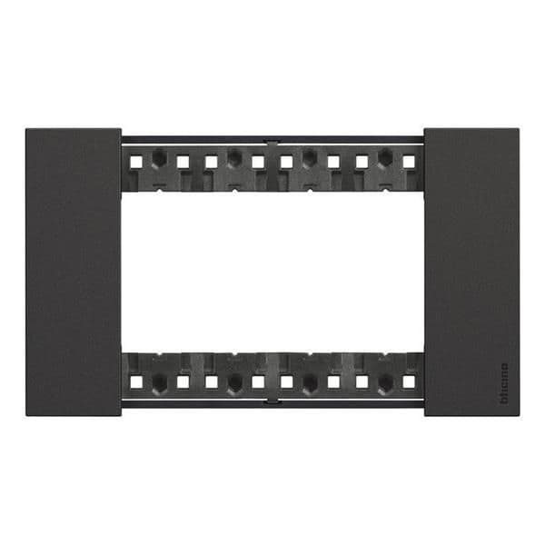 LNow plaque 4 modules Noir pour support référence K4704 vue 1