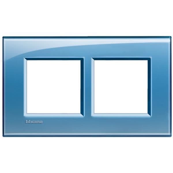 LivingLight - plaque rectangulaire 2 x 2 modules 57mm Bleu vue 1