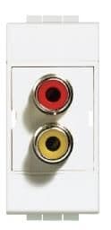 Connecteur Rca Light double - Rouge / Jaune - à souder vue 1