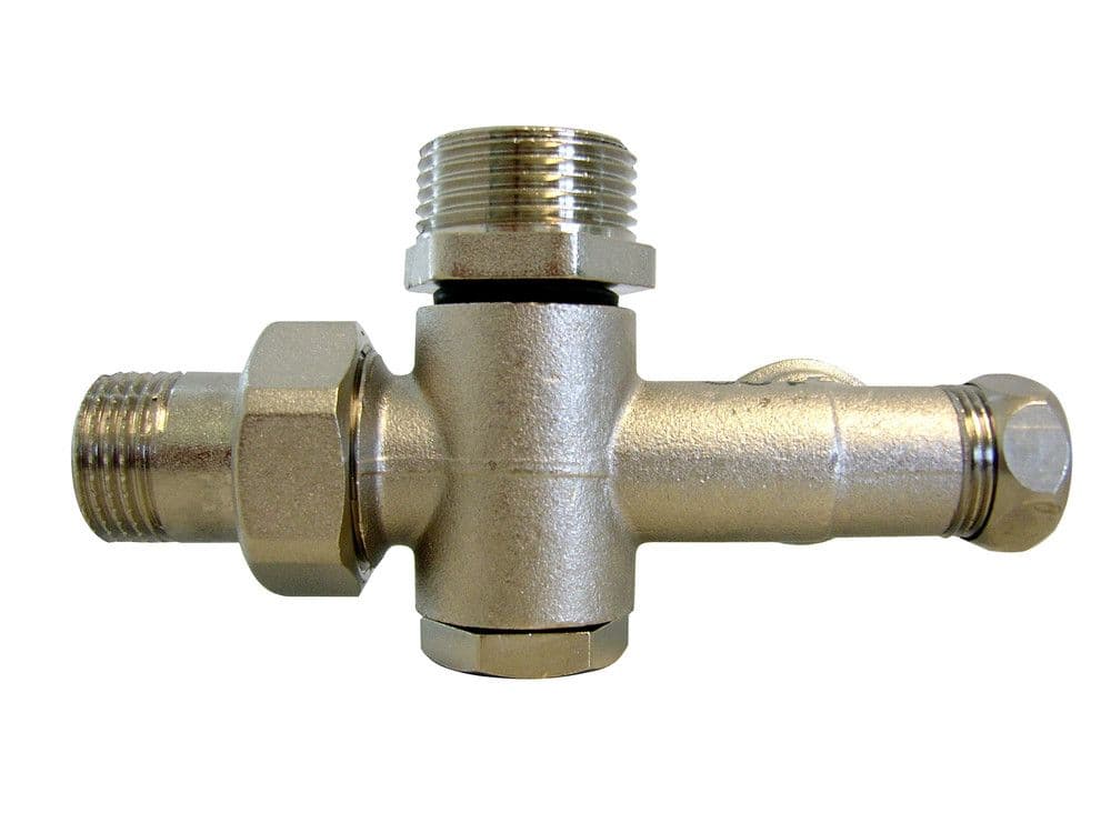 Honeywell Home distributeur 4-voies bi-tubes mural 3/4" eurocône vue 1