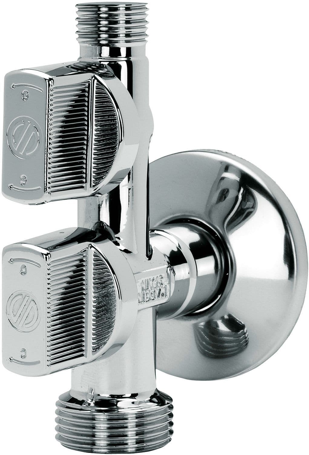 ROBINET D'ARRÊT EQUERRE A BILLE COMBI BELGAQUA ARCO 1/2"-3/8"-3/4" vue 1