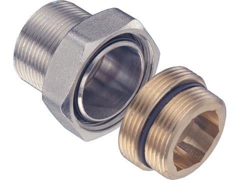 Raccord mâle / mâle pour vannes<20> vue 1