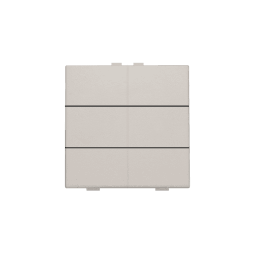 Bouton-poussoir sextuple pour Niko Home Control, couleur light grey vue 1