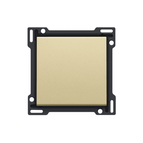 Set de finition pour interrupteur ou bouton-poussoir simple, couleur gold coated vue 1
