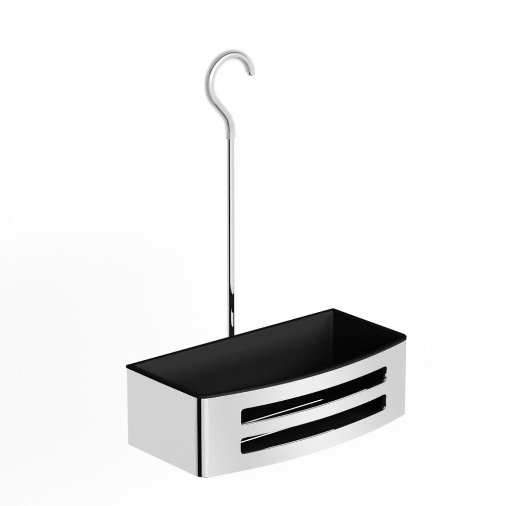 Van Marcke Collection Sano+ panier douche 310x220x120mm acier inox chromé noir vue 1