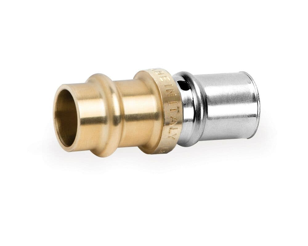 SYSTEMPEX raccord droit tube PEX-Alu transition Cu Vprofil D20-16 vue 1