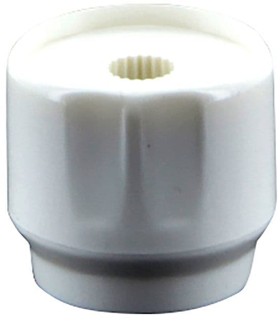 BOUTON ROTATIF UNI.COLLECTOR BLANC vue 1