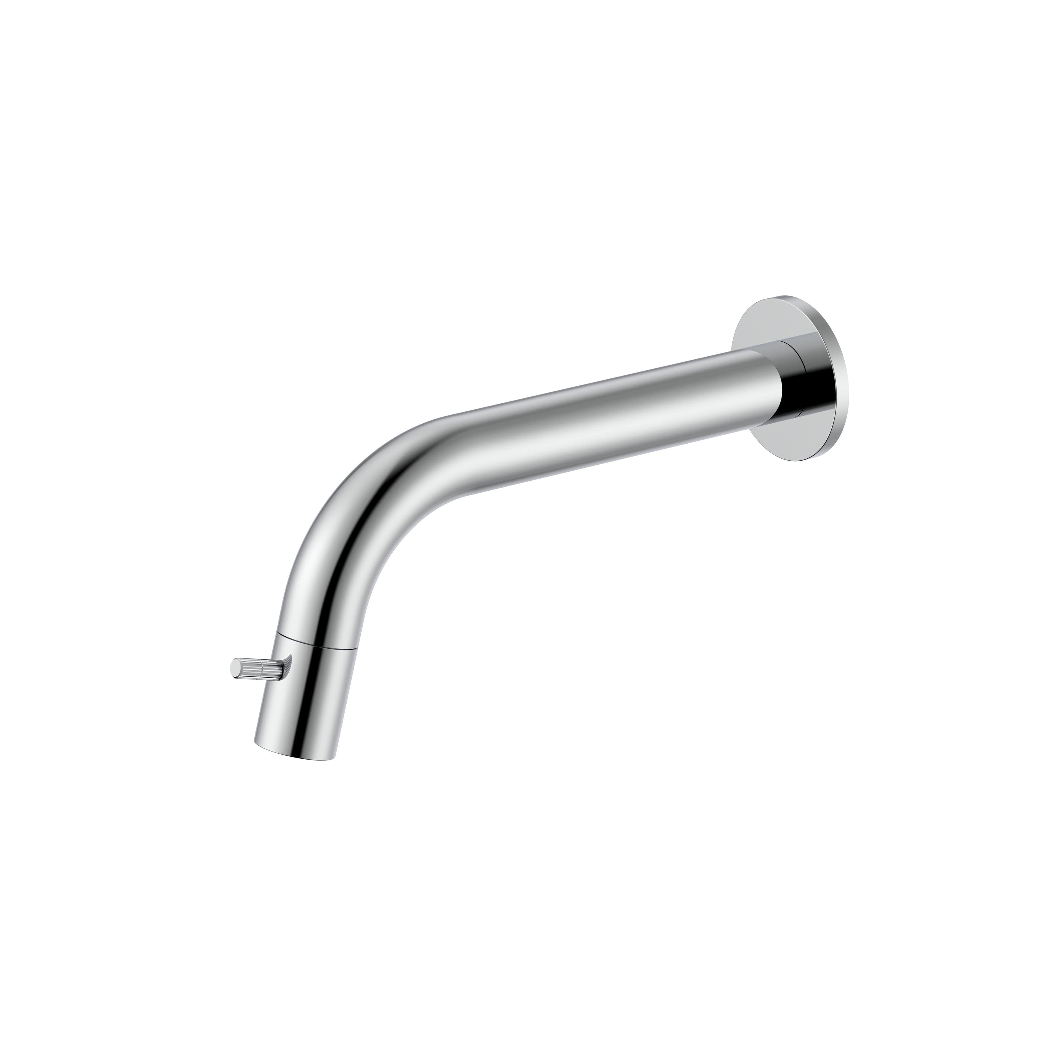 STRIA ROBINET EAU FROIDE – MONTAGE MURAL – RACCOURCISSABLE – BOUTON AVEC STRUCTURE STRIÉE RAFFINÉE – SANS BONDE – CHROME vue 1