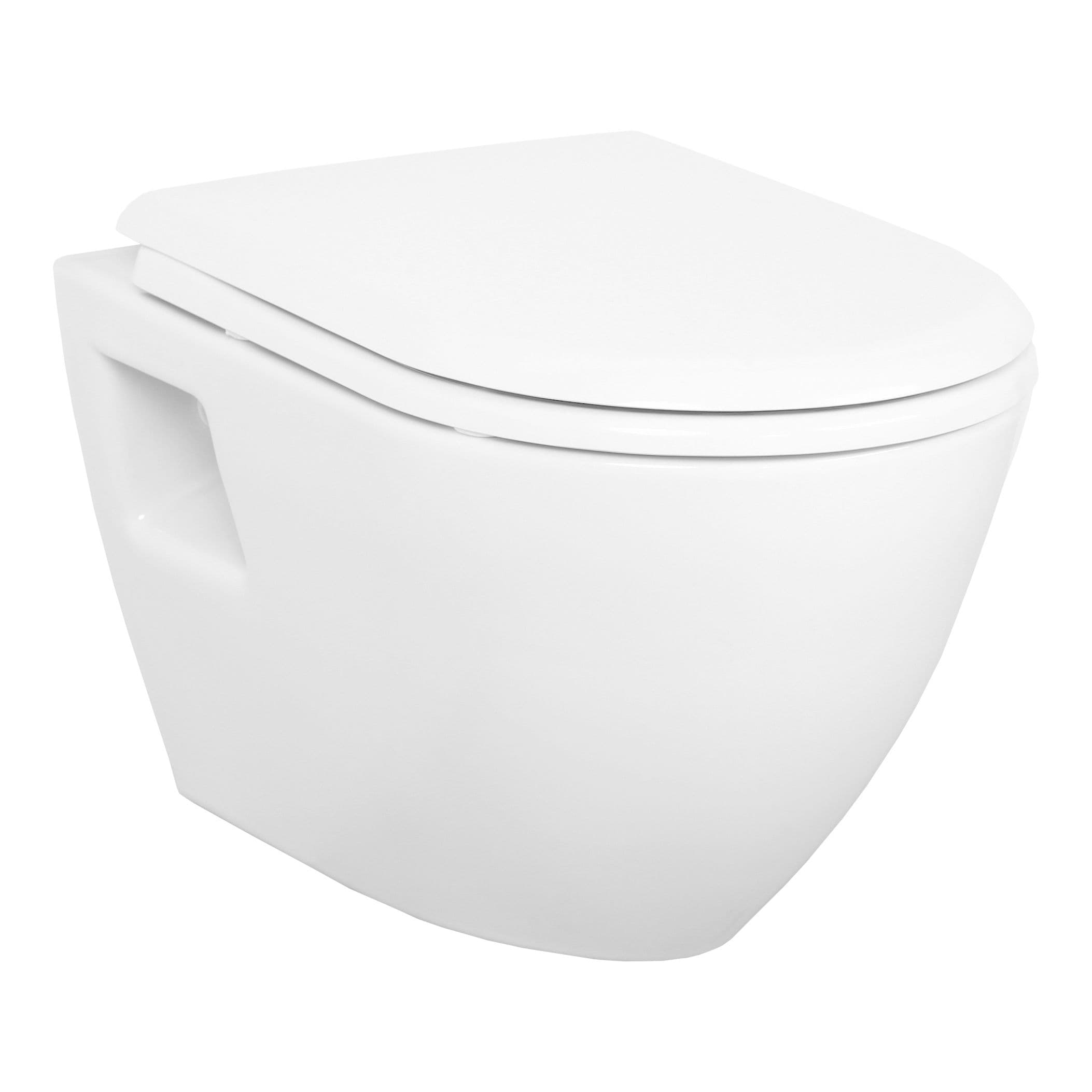 CREAVIT TERRA WC SUSPENDU – SANS ABATTANT – BLANC BRILLANT vue 1