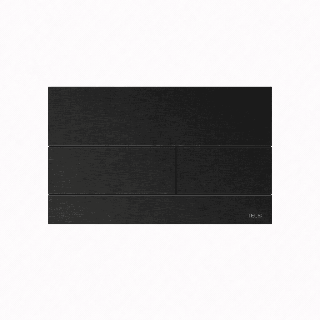 TECESQUARE II METAL - PLAQUE DE DÉCLENCHEMENT WC - INOX - ANTI-TRACE DE DOIGTS - NOIR BROSSÉ vue 1