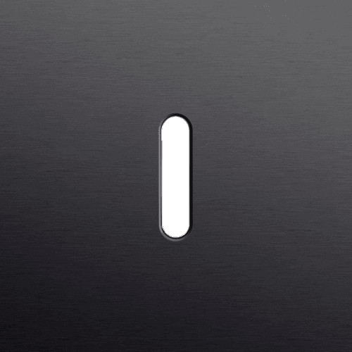 Plaque de recouvrement simple, pour des fonctions de commutation simple, couleur Niko Rocker alu black brushed vue 1