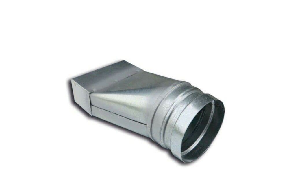 Sanutal Mecano réduction de rectangle à rond asymétrique 55x220/D125 vue 1