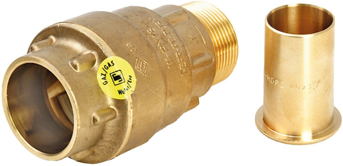 RACCORD GAZ PE-PUSH 1"M-32MM vue 1