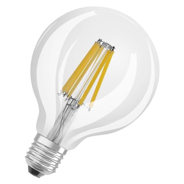 Lampe Led superstar plus classic globe filament G95 11W / 2700K E27 1521lm dimmable vue 1
