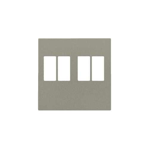 Set de finition pour prise double pour haut-parleur, couleur bronze coated vue 1