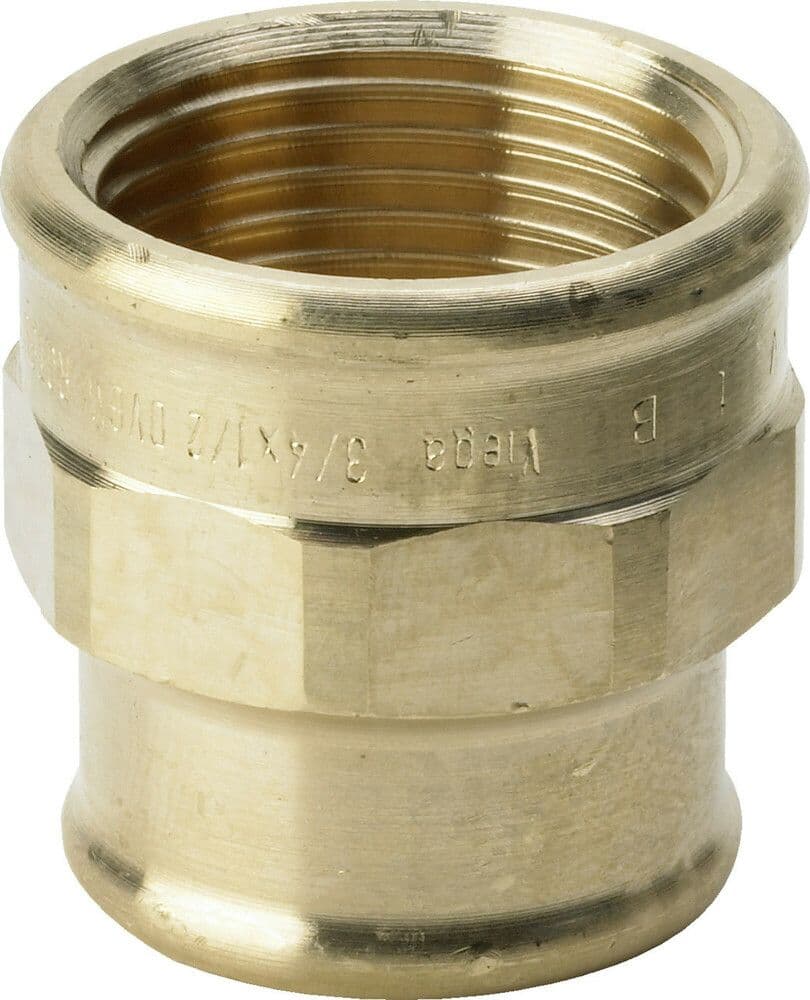 Viega manchon de réduction bronze 6/4"F x 5/4"F vue 1