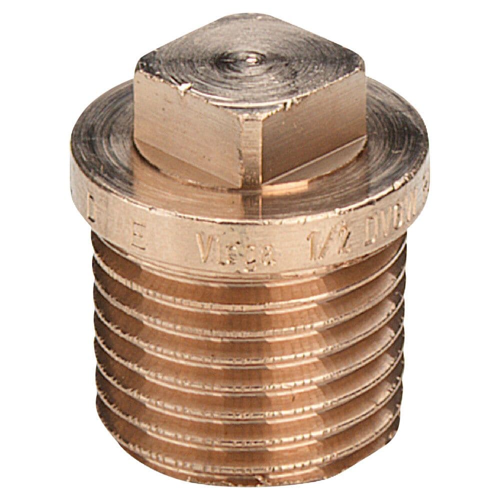 Viega bronze bouchon 1/2"M vue 1