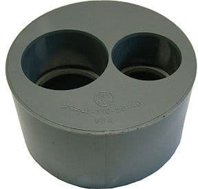 REDUCTION PVC GRISE MF DOUBLE 110-50-40MM vue 1
