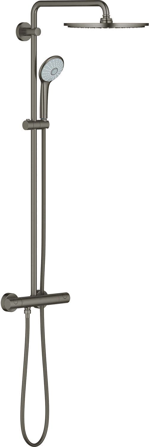 COLONNE DE DOUCHE+ THERMOSTAT EUPHORIA XXL SYSTEM 310 FG BRUSHED HARD GRAPHITE vue 1