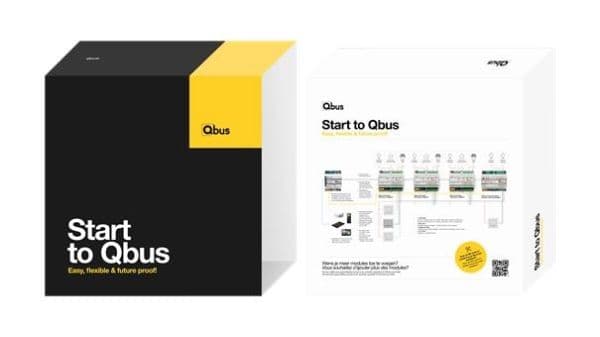 Paquet start to Qbus (1 x CTD10 avec Ethernet, 3 x REL04SA, 1 x DIM02SA) vue 1