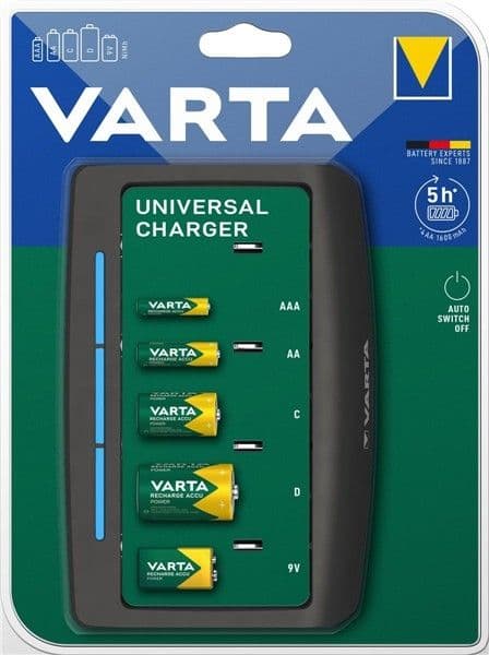 Varta- chargeur universel de piles - Ni-MH AA - AAA - C - D - 9V sans piles 300 minutes vue 1