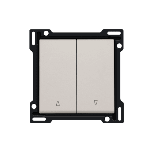 Set de finition pour bouton-poussoir double pour volets, couleur light grey vue 1