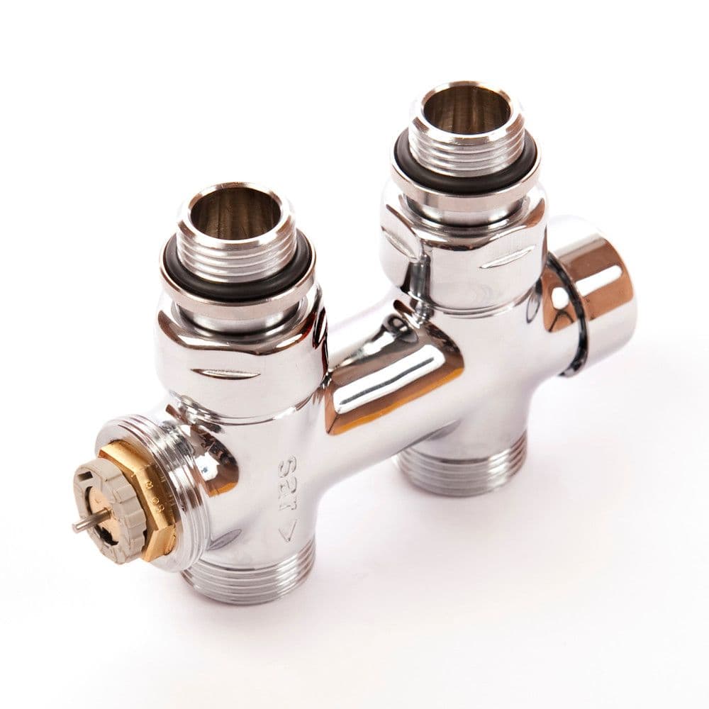 Comap bloc H décoratif raccordement central thermostatique 1/2" droite chromé vue 1