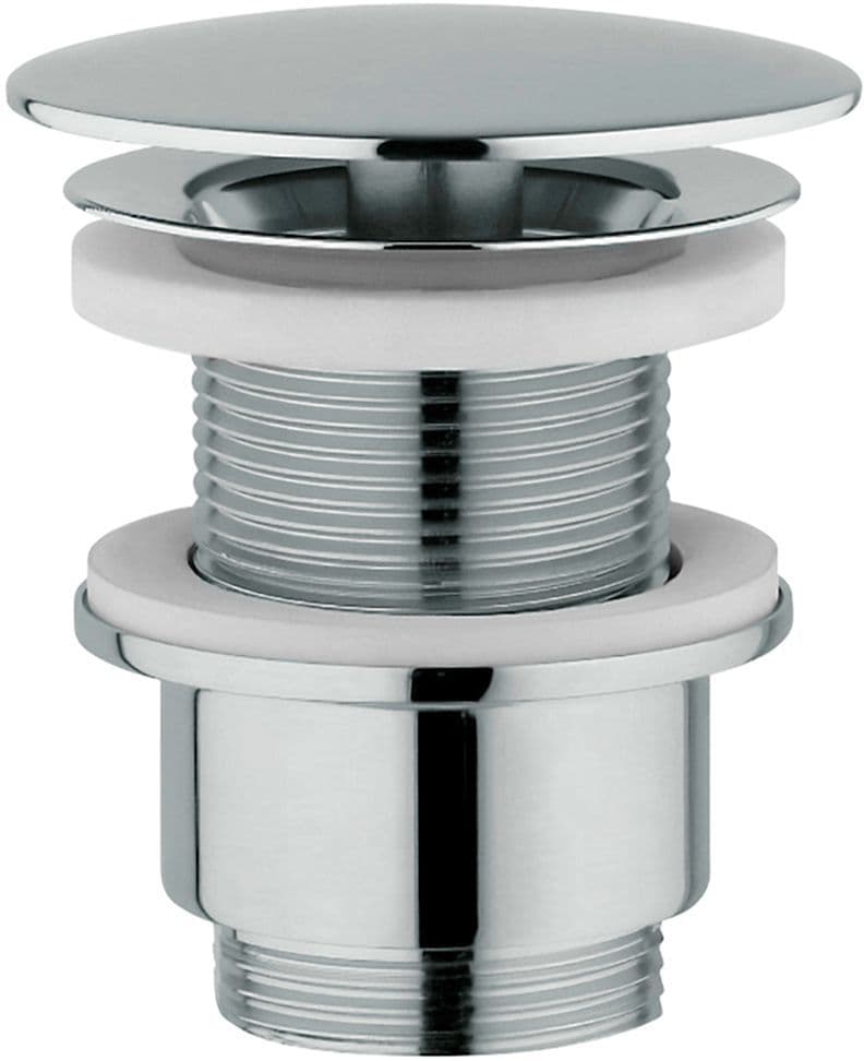 CREPINE DESIGN NOBILI 5/4" RONDE SANS TROP-PLEIN CHROME vue 1