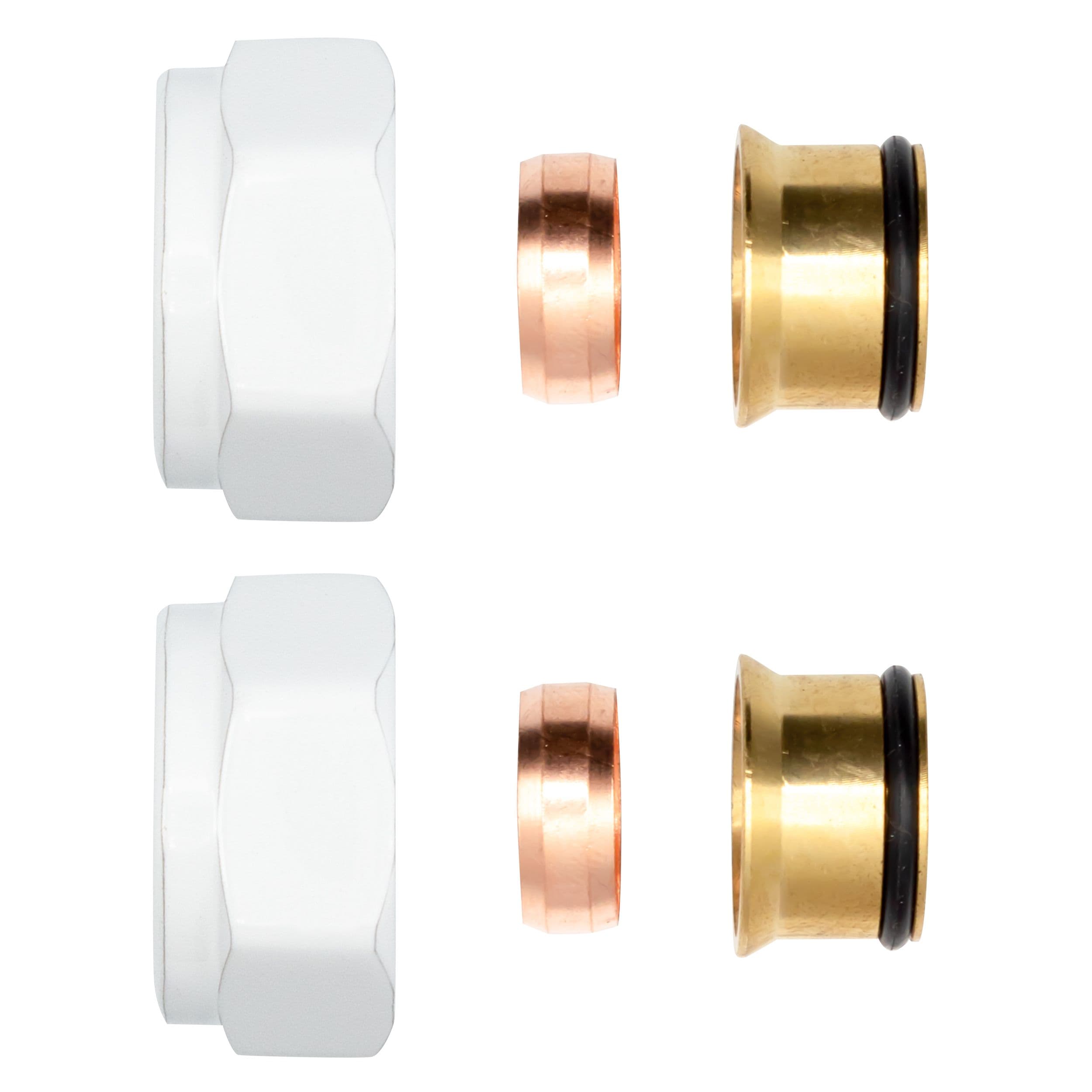 RACCORD À COMPRESSION BLANC EKX15 2 PCS vue 1