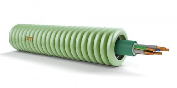 Tube précâblé xgb 5G2.5 diamètre 20mm full Lsoh en rouleau de 100m classe CPR: CCA s1d2a1 vue 1