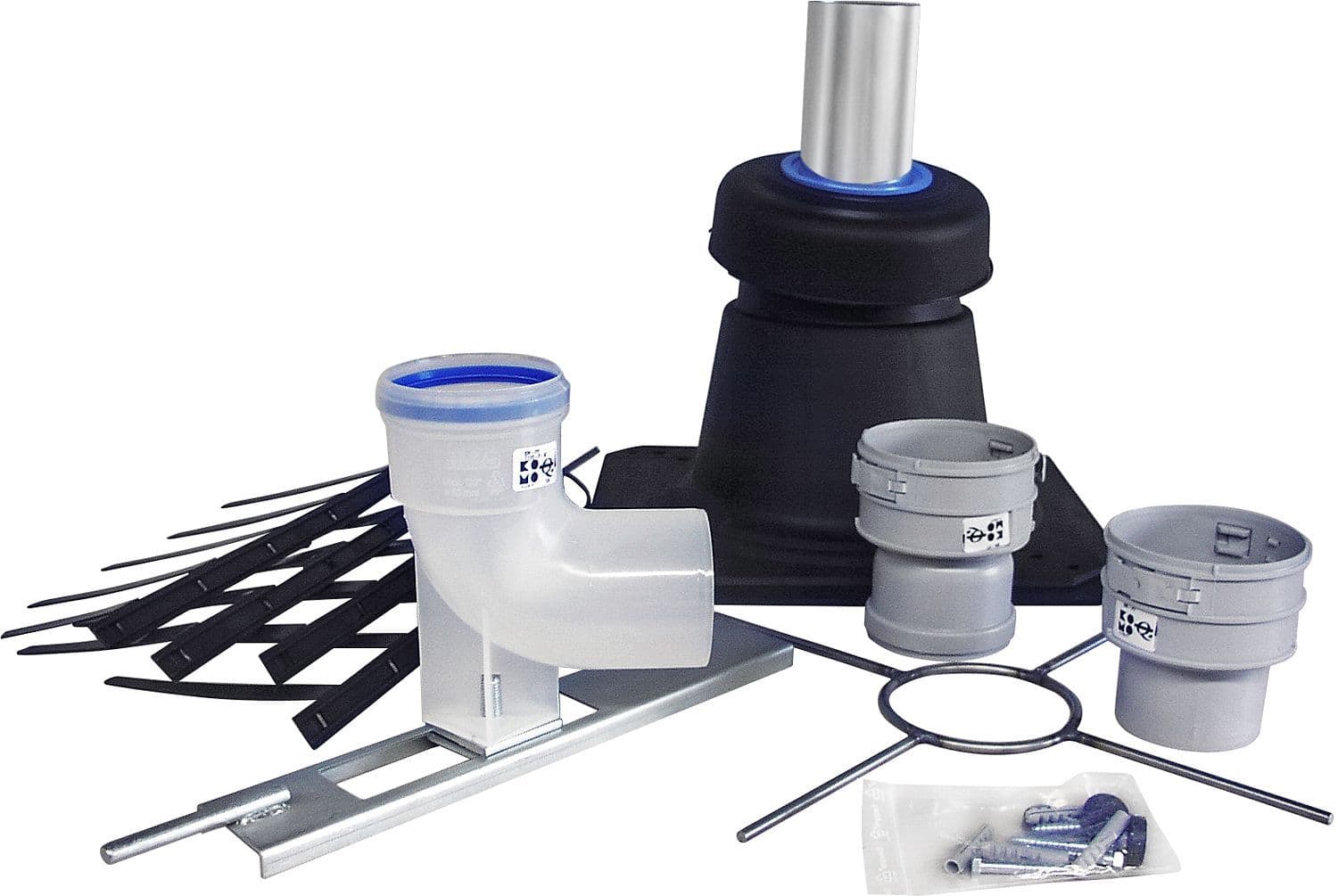 KIT ACCESSOIRES POUR FLEXIBLE PP (MULTI)FLEX 100MM vue 1