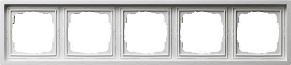 Cadre de finition Gira F100 Blanc brillant En combinaison avec la bride vue 1