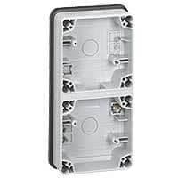 Plexo66 boîtier 2 postes verticale - IP66 - IK08 vue 1