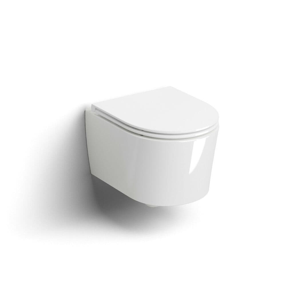 Clou InBe PACK toilette suspendue sans rebord 48cm blanc brillant vue 1